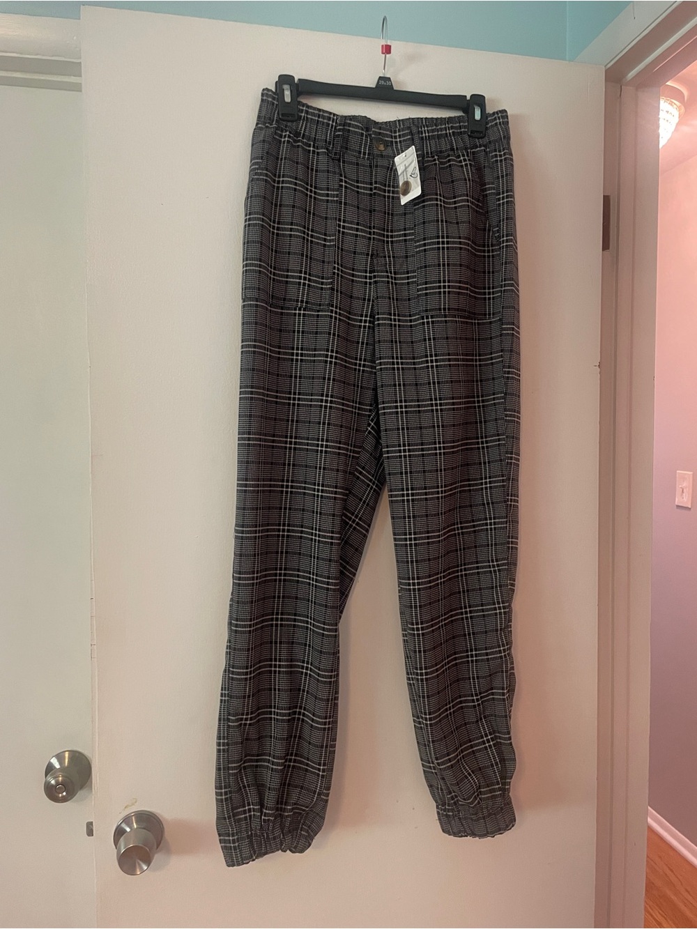 NWT! Windsor Gray and Black Plaid Trousers